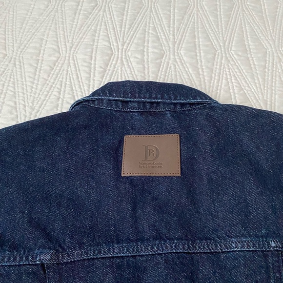 Dé Rococo drop shoulder crop denim jacket - Picture 4 of 9
